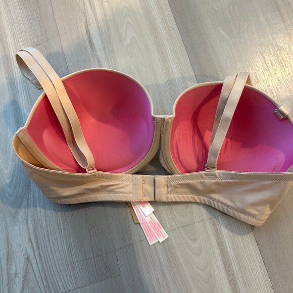Victoria’s Secret Wear Everywhere Push-Up Strapless Bra - Nude, Size 36D, NWT - Picture 3 of 5